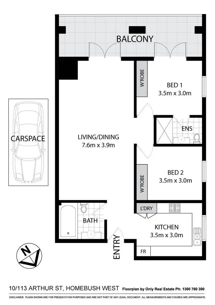 Floorplan of Homely apartment listing, 10/113-117 Arthur Street, Homebush West NSW 2140