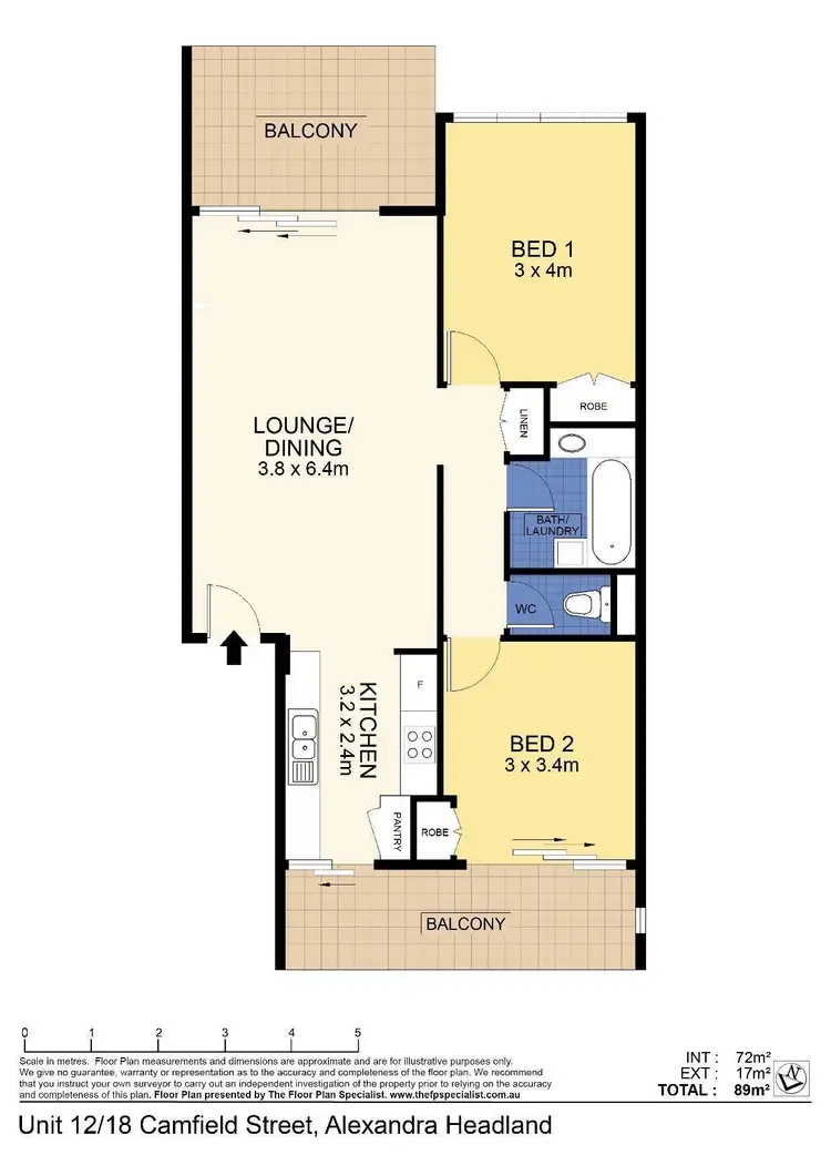 Floorplan of Homely unit listing, 12/18. Camfield Street, Alexandra Headland QLD 4572