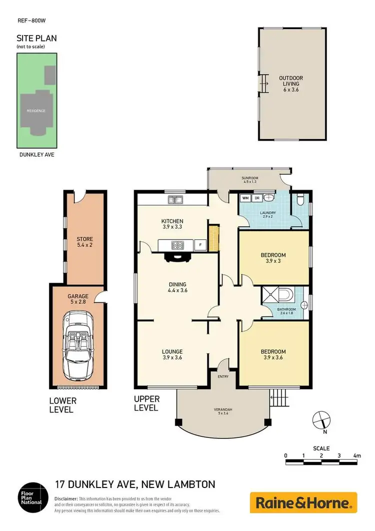 Floorplan of Homely house listing, 17 Dunkley Avenue, New Lambton NSW 2305
