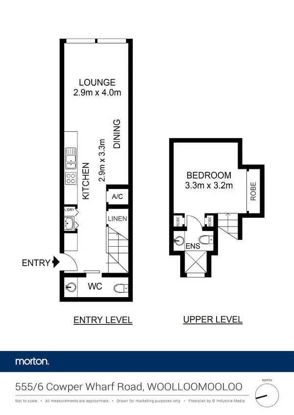Floorplan of Homely apartment listing, 555/6 Cowper Wharf Road, Woolloomooloo NSW 2011