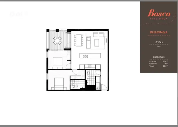 Floorplan of Homely apartment listing, Lot 15/186 Great North Road, Five Dock NSW 2046