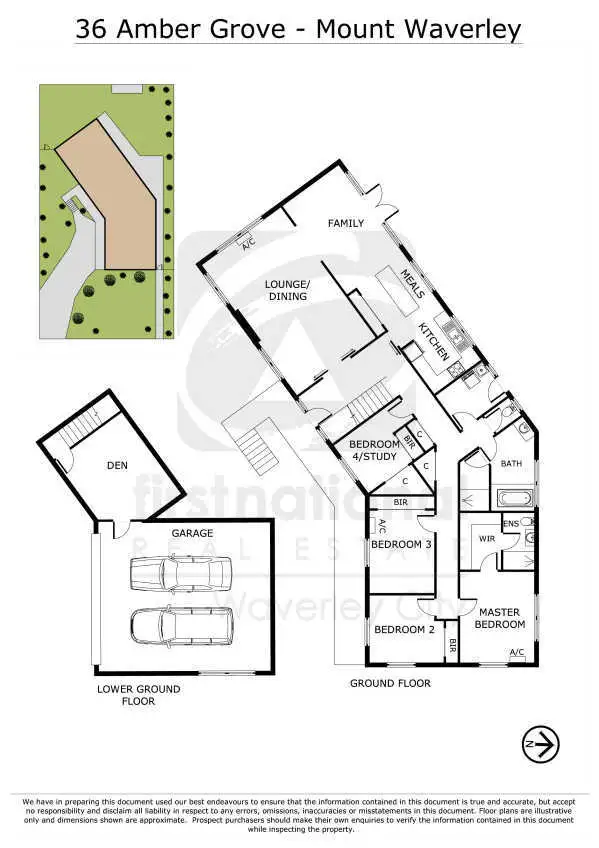 Floorplan of Homely house listing, 36 Amber Grove, Mount Waverley VIC 3149
