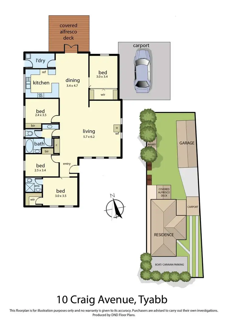 Floorplan of Homely house listing, 10 Craig Avenue, Tyabb VIC 3913