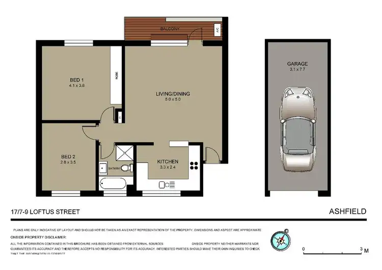 Floorplan of Homely apartment listing, 17/7-9 Loftus Street, Ashfield NSW 2131