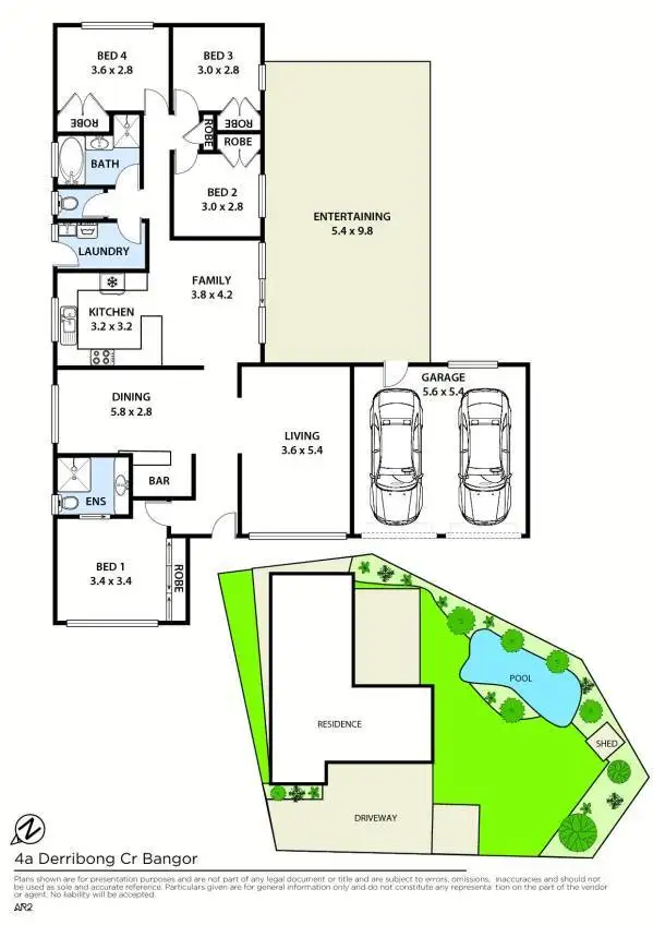 Floorplan of Homely house listing, 4A Derribong Crescent, Bangor NSW 2234