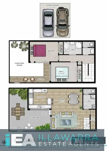 Floorplan of Homely unit listing, 3/75 Collins Street, Corrimal NSW 2518