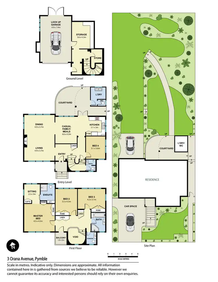 Floorplan of Homely house listing, 3 Orana Avenue, Pymble NSW 2073