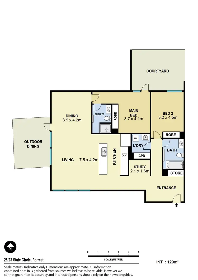 Floorplan of Homely apartment listing, 28/23 State Circle, Forrest ACT 2603