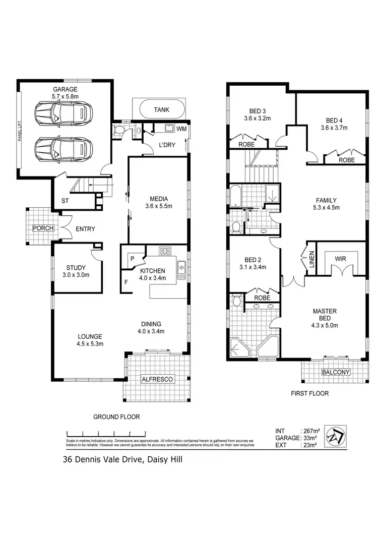 Floorplan of Homely house listing, 36 Dennis Vale Drive, Daisy Hill QLD 4127
