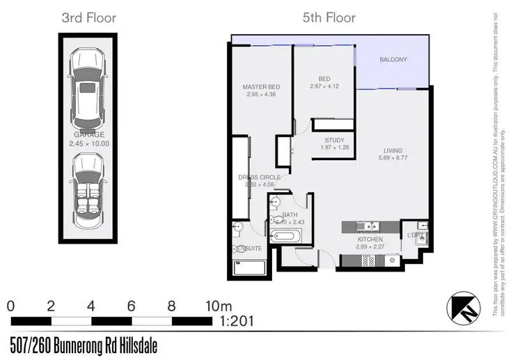 Floorplan of Homely apartment listing, 507/260 Bunnerong Road, Hillsdale NSW 2036