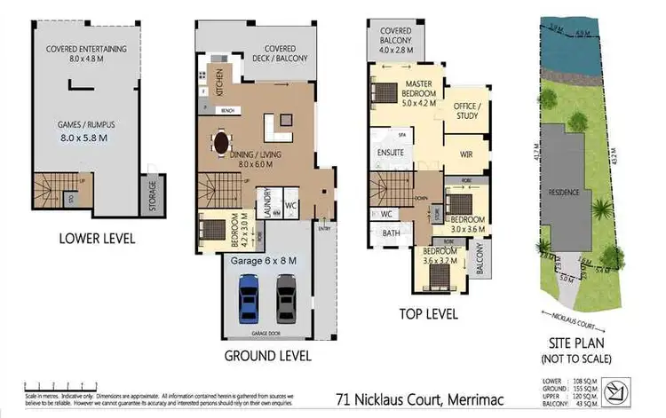 Floorplan of Homely villa listing, 71 Nicklaus Court, Merrimac QLD 4226