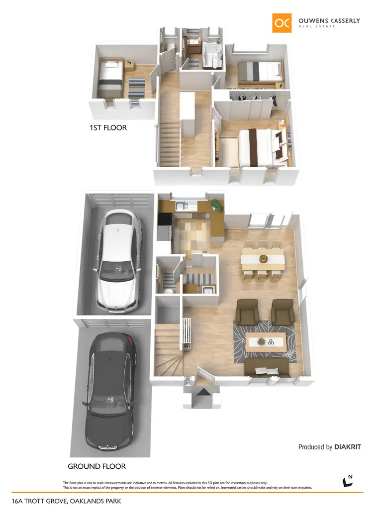 Floorplan of Homely townhouse listing, 16a Trott Grove, Oaklands Park SA 5046