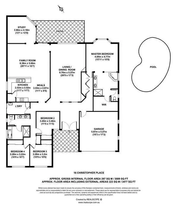 Floorplan of Homely house listing, 16 Christopher Place, Sinnamon Park QLD 4073