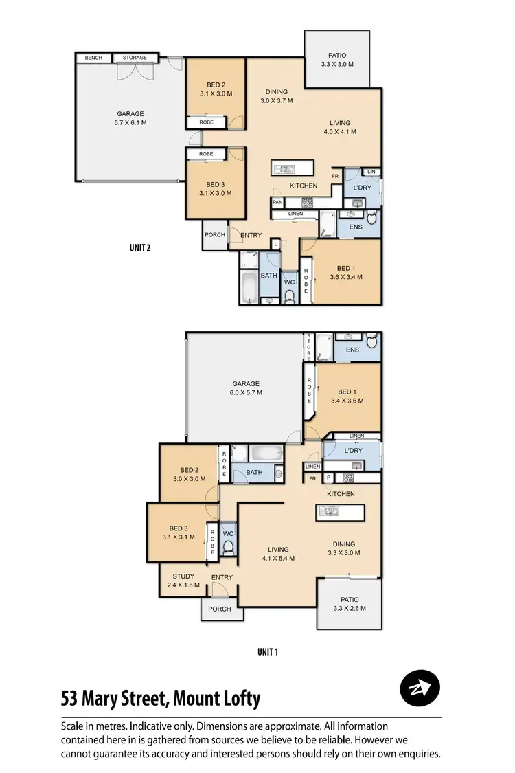 Floorplan of Homely unit listing, 53 Mary Street, Mount Lofty QLD 4350