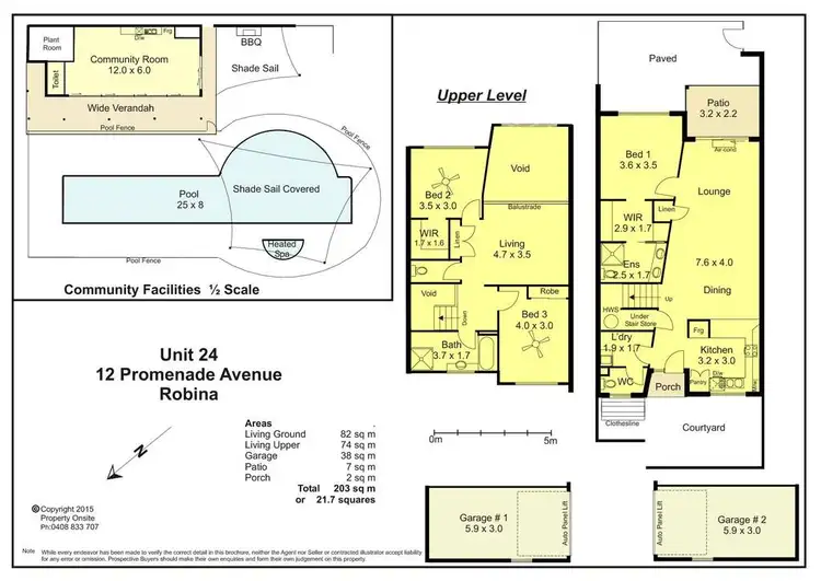 Floorplan of Homely townhouse listing, 24/12 Promenade Avenue, Robina QLD 4226