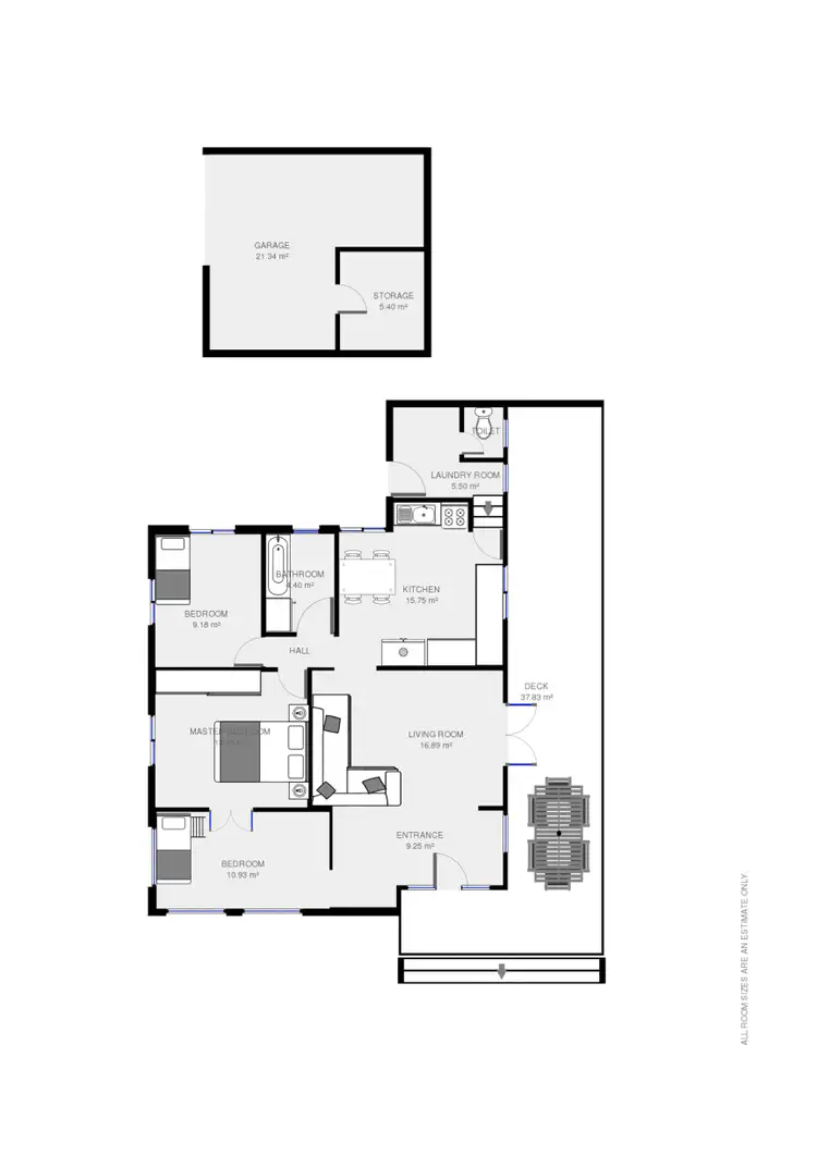 Floorplan of Homely townhouse listing, 1/33 Yuletide Street, Holland Park West QLD 4121
