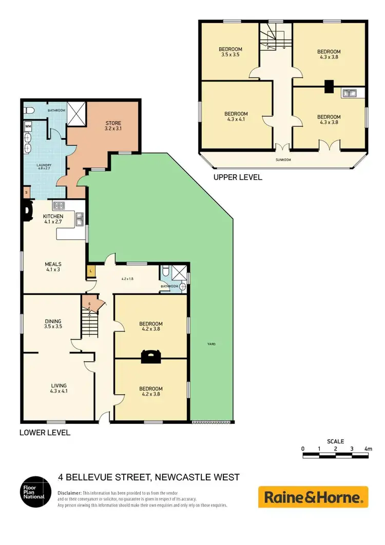 Floorplan of Homely house listing, 4 Bellevue Street, Newcastle West NSW 2302