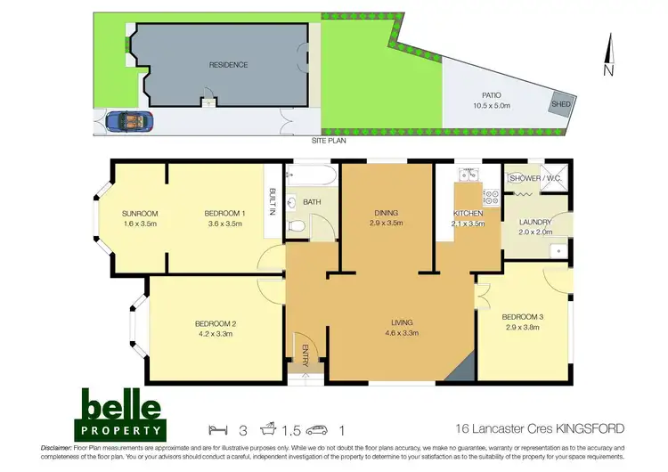 Floorplan of Homely house listing, 16 Lancaster Crescent, Kingsford NSW 2032