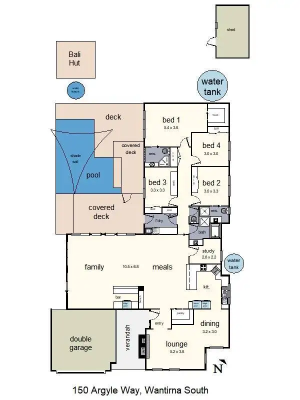 Floorplan of Homely house listing, 150 Argyle Way, Wantirna South VIC 3152