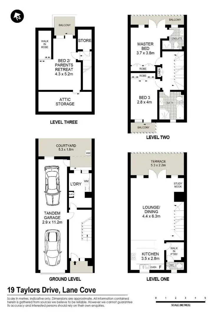 Floorplan of Homely townhouse listing, 19 Taylors Drive, Lane Cove NSW 2066