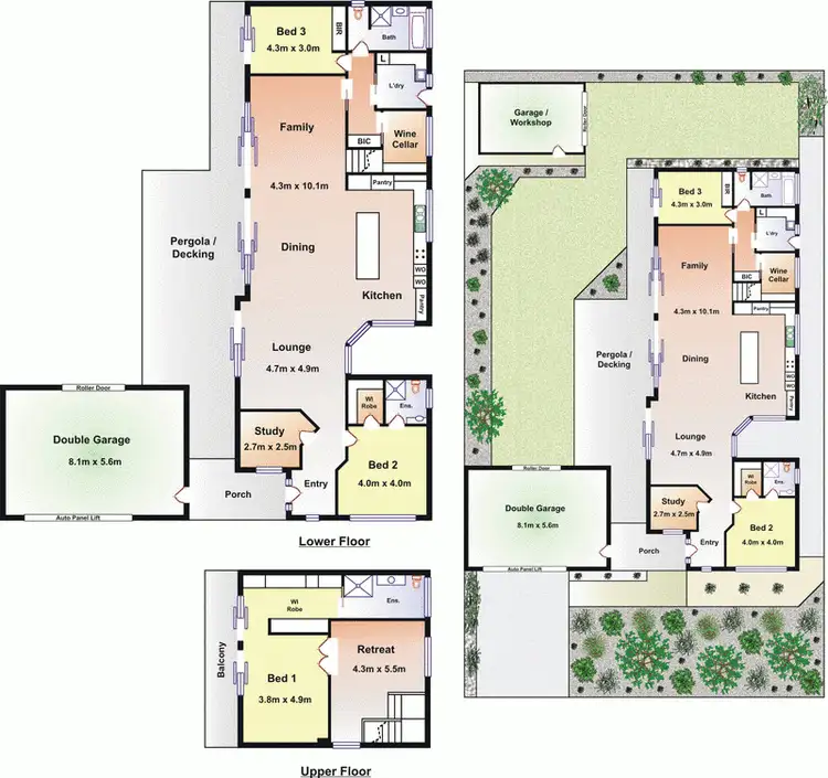 Floorplan of Homely house listing, 3 Woodland Close, Blairgowrie VIC 3942