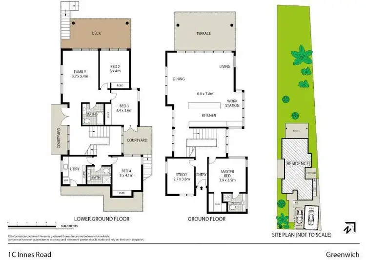 Floorplan of Homely house listing, 1C Innes Road, Greenwich NSW 2065