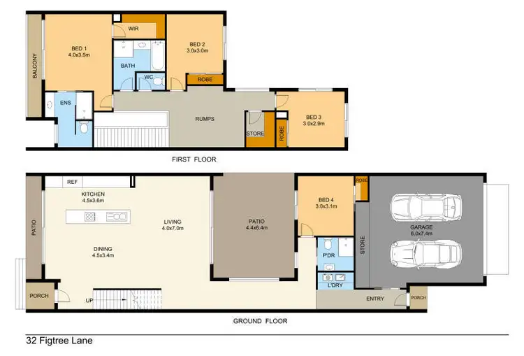 Floorplan of Homely house listing, 32 Figtree Lane, Maroochydore QLD 4558