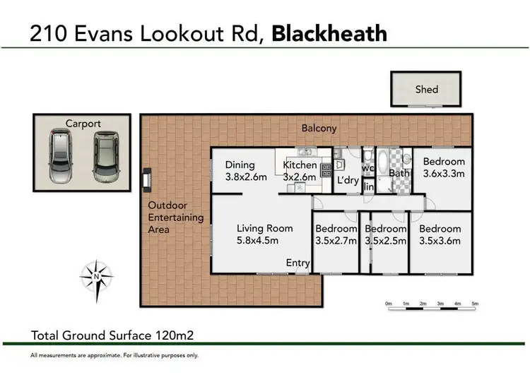Floorplan of Homely house listing, 210 Evans Lookout Road, Blackheath NSW 2785