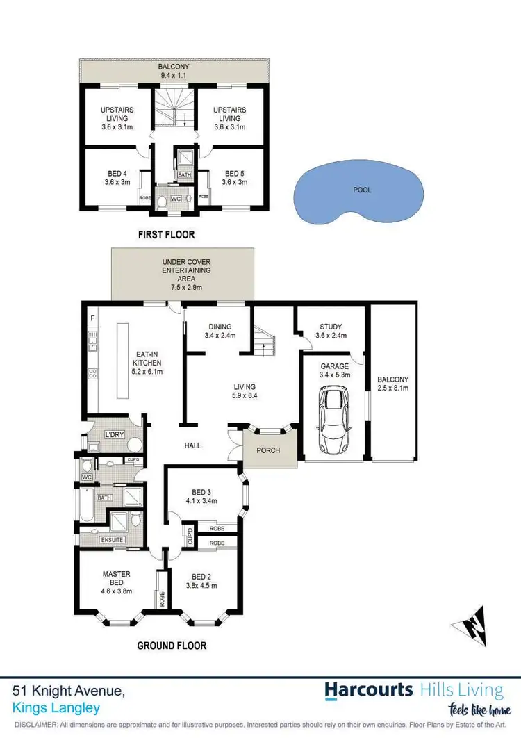 Floorplan of Homely house listing, 51 Knight Avenue, Kings Langley NSW 2147