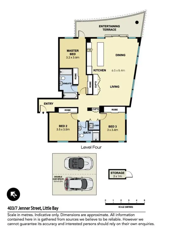Floorplan of Homely apartment listing, 403/7 Jenner Street, Little Bay NSW 2036