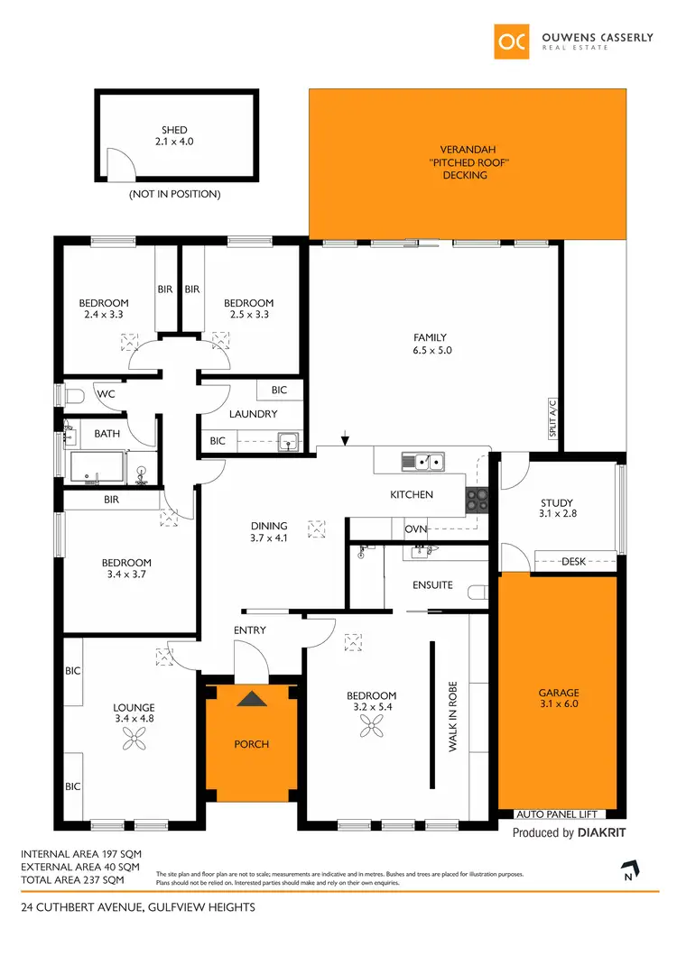Floorplan of Homely house listing, 24 Cuthbert Avenue, Gulfview Heights SA 5096