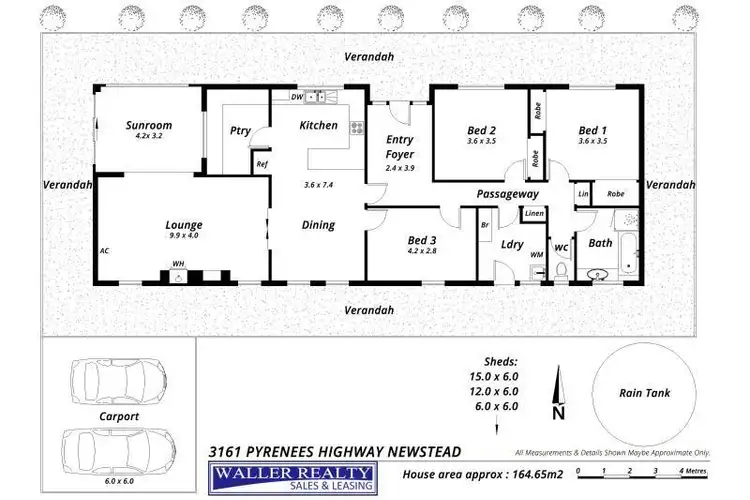 Floorplan of Homely rural property listing, 3161 Pyrenees Highway, Newstead VIC 3462