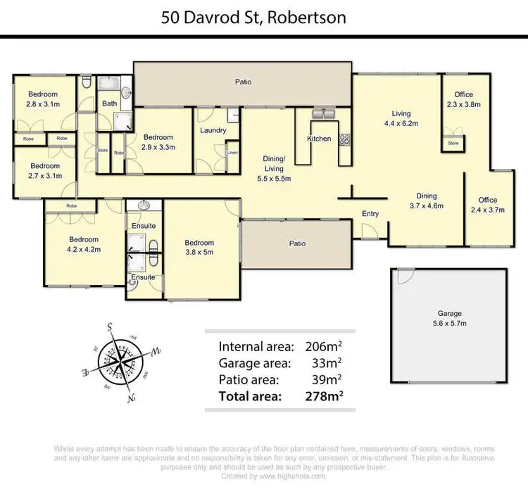 Floorplan of Homely house listing, 50 Davrod Street, Robertson QLD 4109