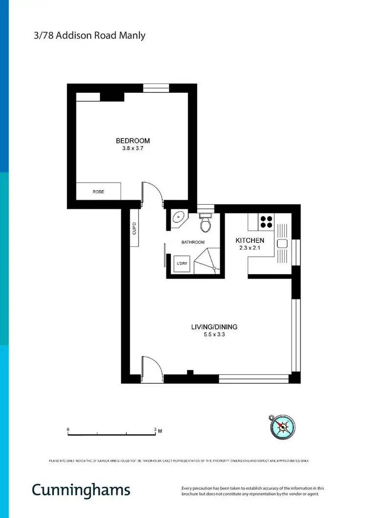 Floorplan of Homely unit listing, 3/78 Addison Road, Manly NSW 2095