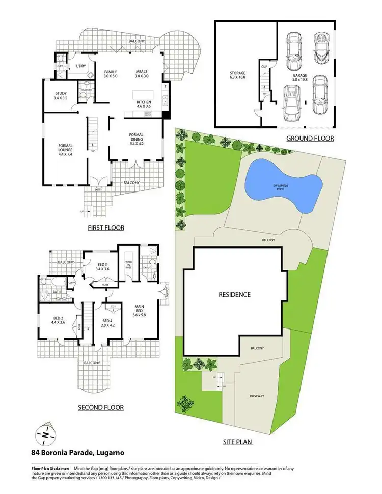 Floorplan of Homely house listing, 84 Boronia Parade, Lugarno NSW 2210