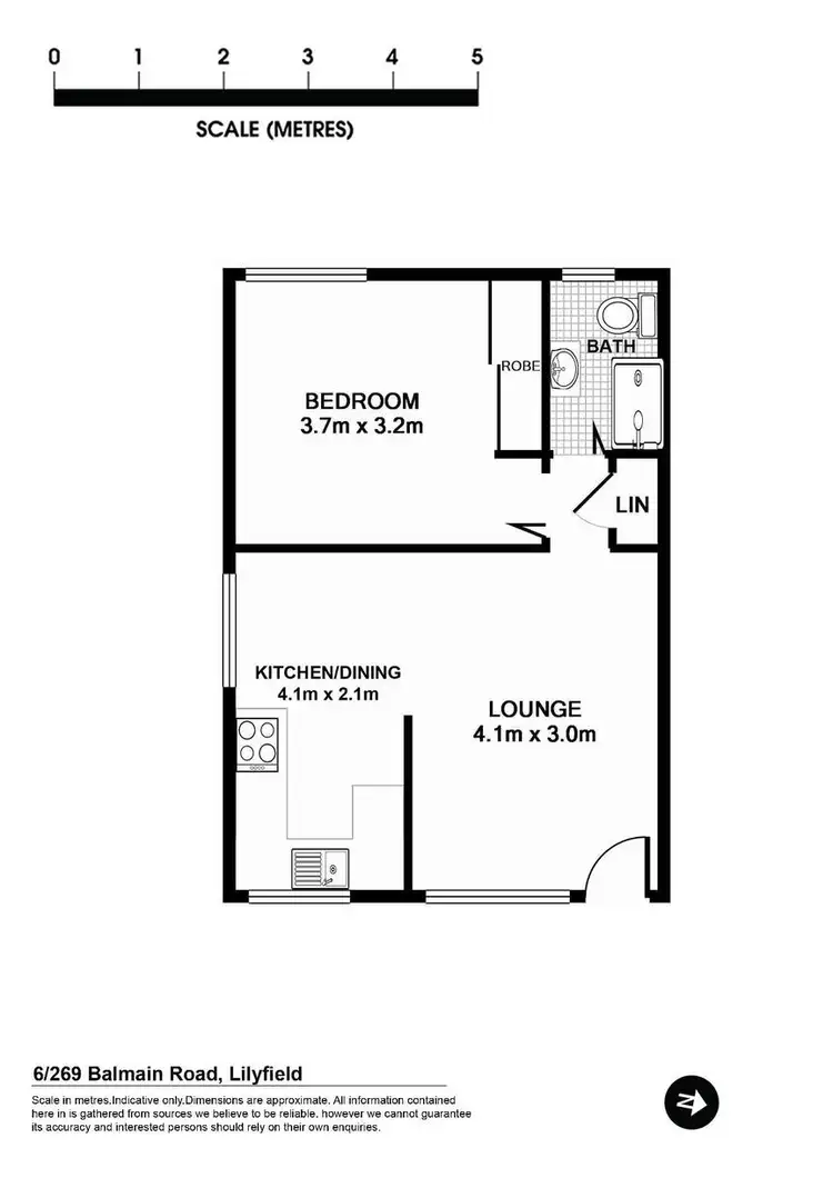 Floorplan of Homely apartment listing, 6/267-269 Balmain Road, Lilyfield NSW 2040