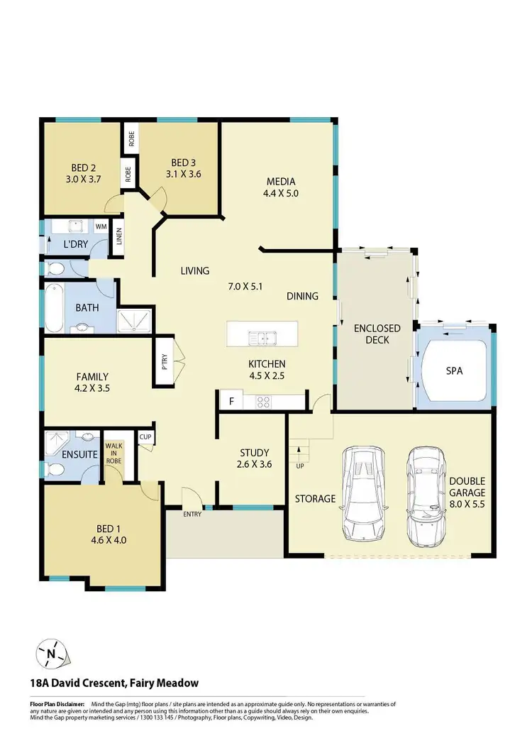 Floorplan of Homely house listing, 18A David Crescent, Fairy Meadow NSW 2519