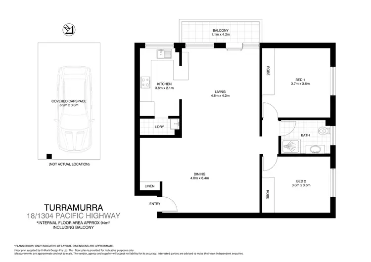 Floorplan of Homely unit listing, 18/1304 Pacific Highway, Turramurra NSW 2074