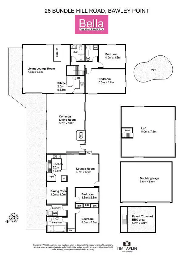 Floorplan of Homely rural property listing, 28 Bundle Hill Road, Bawley Point NSW 2539