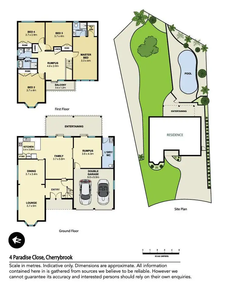 Floorplan of Homely house listing, 4 Paradise Close, Cherrybrook NSW 2126