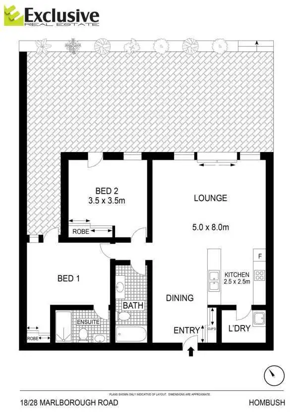 Floorplan of Homely apartment listing, 18/28 Marlborough Road, Homebush West NSW 2140