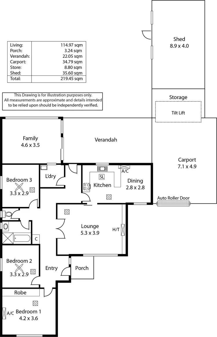 Floorplan of Homely house listing, 10 Elijah Street, Morphett Vale SA 5162