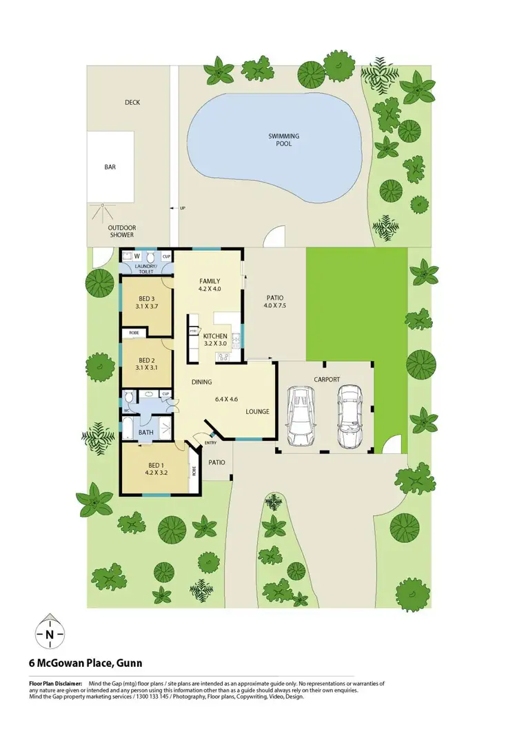 Floorplan of Homely house listing, 6 McGowan Place, Gunn NT 832