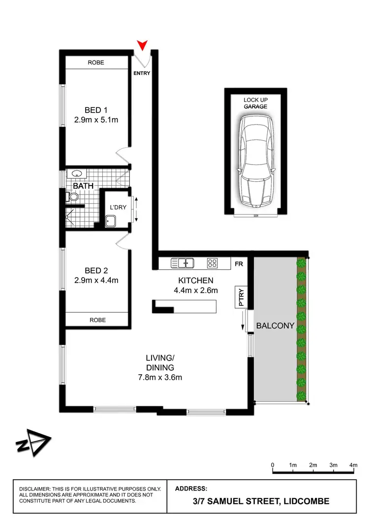 Floorplan of Homely apartment listing, 3/7 Samuel Street, Lidcombe NSW 2141