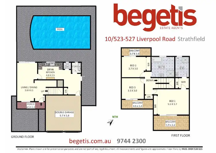 Floorplan of Homely townhouse listing, 10/523-527 Liverpool Road, Strathfield NSW 2135