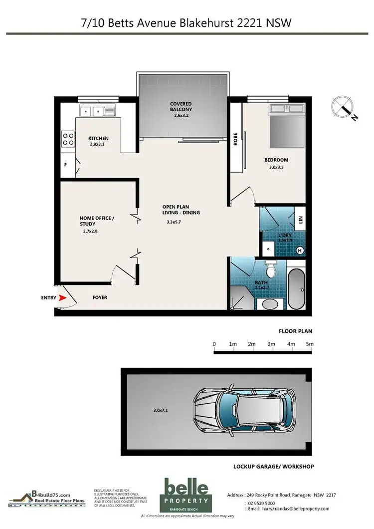 Floorplan of Homely unit listing, 7/10 Betts Avenue, Blakehurst NSW 2221