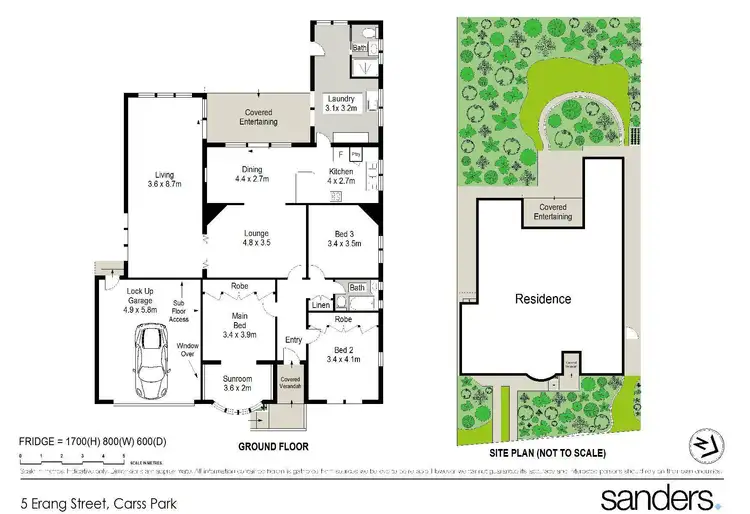 Floorplan of Homely house listing, 5 Erang Street, Carss Park NSW 2221