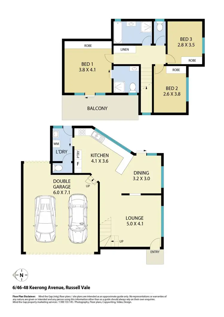 Floorplan of Homely townhouse listing, 6/46-48 Keerong Avenue, Russell Vale NSW 2517