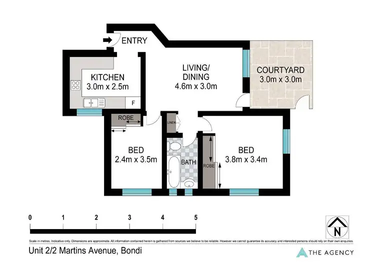 Floorplan of Homely apartment listing, 2/2 Martins Avenue, Bondi NSW 2026