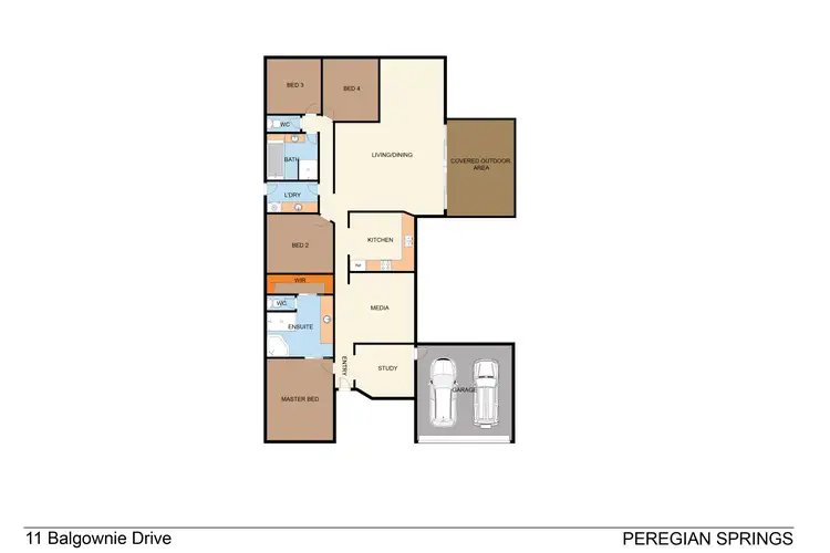 Floorplan of Homely house listing, 11 Balgownie Drive, Peregian Springs QLD 4573
